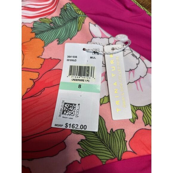 Trina Turk Sunny Bloom Underwire One Piece In Size 8. NWT! - Picture 11 of 14